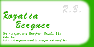 rozalia bergner business card